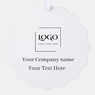 Elegante benutzerdefinierte Logo-Vorlage Ornament Karte