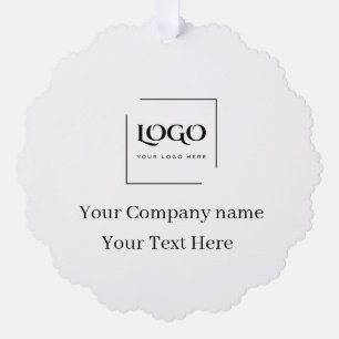 Elegante benutzerdefinierte Logo-Vorlage Ornament Karte