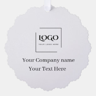 Elegante benutzerdefinierte Logo-Vorlage Ornament Karte