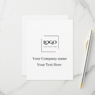 Elegante benutzerdefinierte Logo-Vorlage RSVP Karte