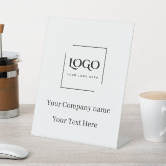 Elegante benutzerdefinierte Logo-Vorlage Sockelschild
