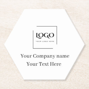 Elegante benutzerdefinierte Logo-Vorlage Untersetzer