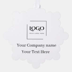 Elegante benutzerdefinierte Logovorlage Ornament Karte