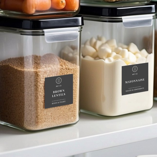 Elegante, benutzerfreundliche Logo-Pantry-Labels Aufkleber (Von Creator hochgeladen)