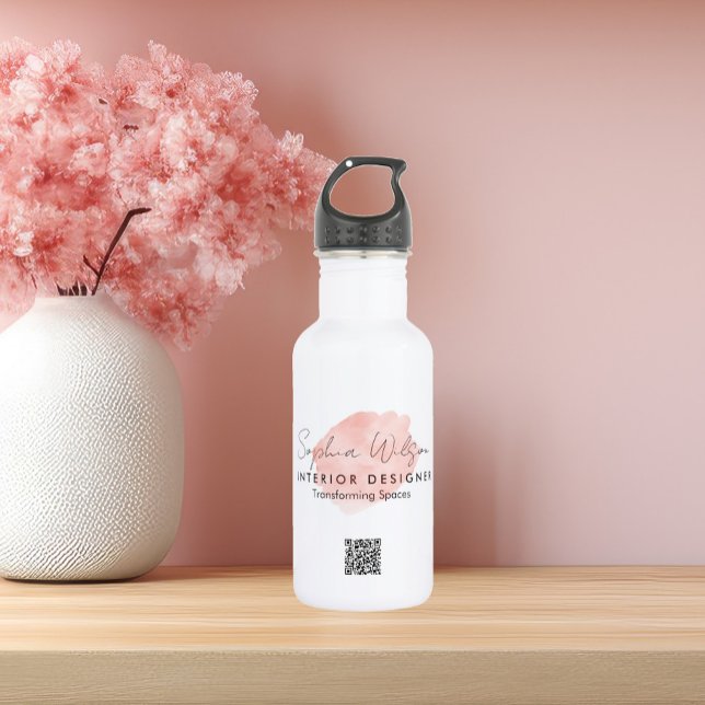 Elegante Berufliche Aquarellzeichnung Edelstahlflasche (Von Creator hochgeladen)