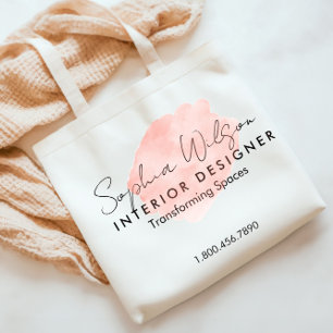 Elegante Berufliche Aquarellzeichnung Tragetasche