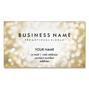 Elegante berufliche GoldGlitzer-Lichter Magnetische Visitenkarte