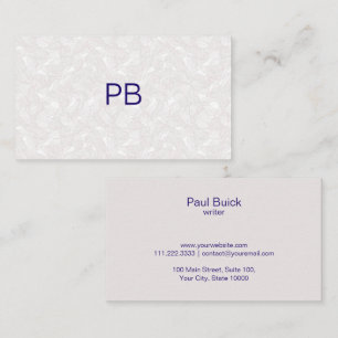 Elegante Berufliche Graue Muster-Bussinenkarte Visitenkarte
