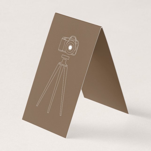 Elegante berufliche moderne Brown-Geschäfts-Karte Visitenkarten (Vorderseite)