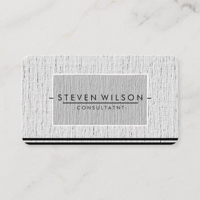 Elegante Berufliche moderne, subtile Schlichte Wäs Visitenkarte (Vorderseite)