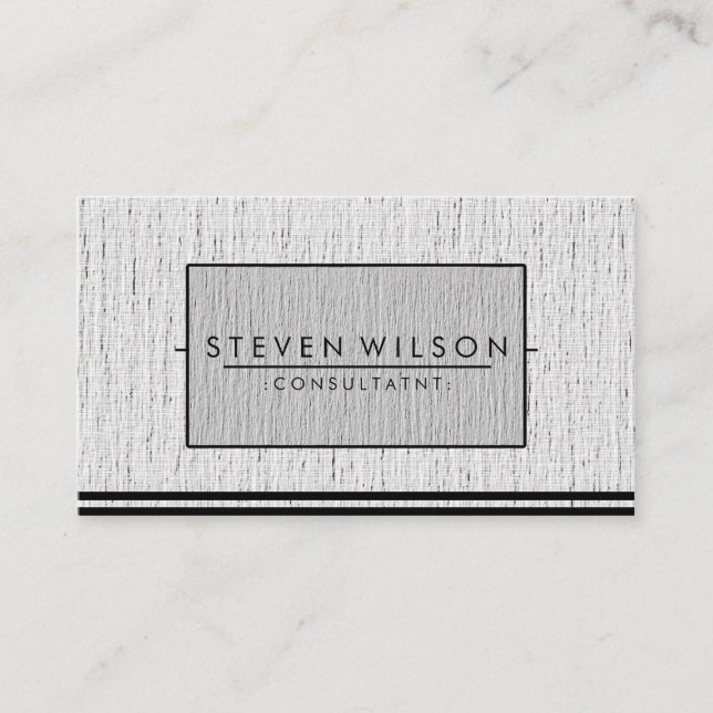 Elegante Berufliche moderne, subtile Schlichte Wäs Visitenkarte (Vorderseite)