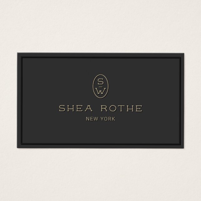 Elegante Berufliche Monogram 3D Typografie (Vorderseite)