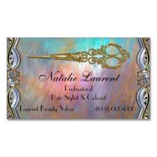 Elegante Berufliche Schissor Chic Blade Magnetische Visitenkarte