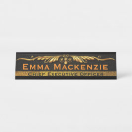 Elegante Berufliche Schreibtischnamensplatte Schreibtischnamensplakette