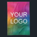 Elegante Best Business Company Logo-Vorlage Modern Geschirrtuch<br><div class="desc">Individuelle Upload Moderne elegante Best Business Company Logo Vorlage Küchentuch.</div>