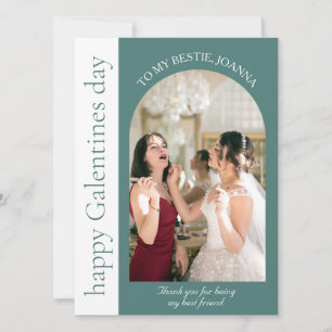 Elegante Best Friends Galentines Ticino Foto Feiertagskarte