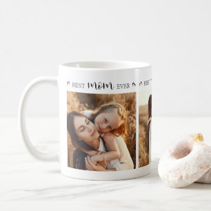 Elegante Best Mama je Custom Family Foto Collage Kaffeetasse