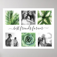Elegante beste Freunde für immer 6 Foto Collage