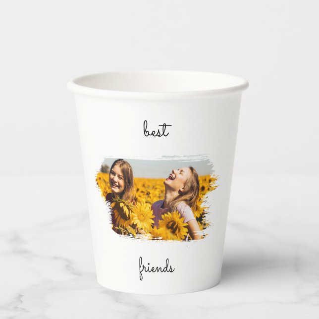 Elegante BESTE FREUNDIN Die besten Freunde für imm Pappbecher (Vorderseite)