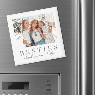 Elegante beste Freundinnen beste Freundin Foto Magnet
