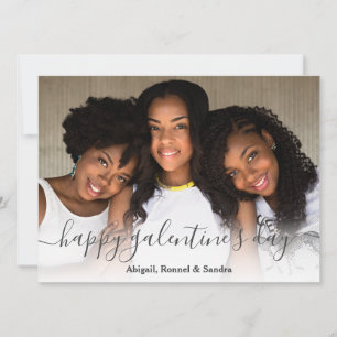 Elegante beste Freundinnen Galentine's Day Bestie  Feiertagskarte