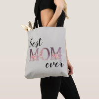 Elegante Beste MAMA je Blumentypografie