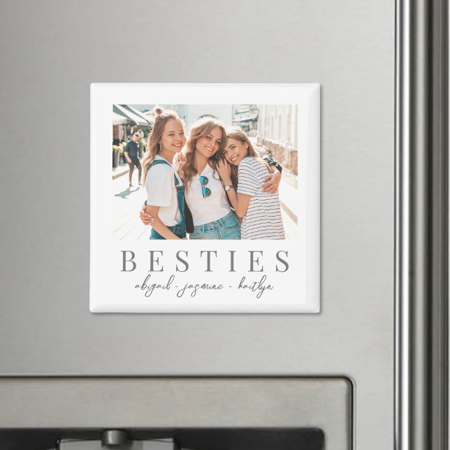 Elegante Besties Best Friend Foto Magnet (Elegant Besties Best Friend Photo magnet )
