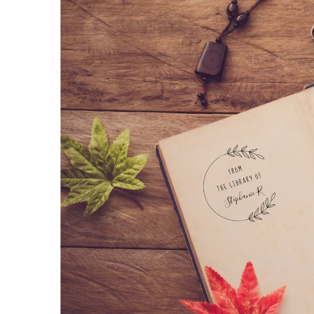 Elegante Bibliotheksbücher Handgezeichnet Individu Gummistempel (Von Creator hochgeladen)