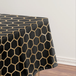 elegante Bienenwaben-Hochzeitsfeier Tischdecke