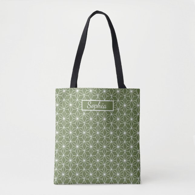 Elegante Bio Grüne Form Kunst für Geschenke (Vorderseite)
