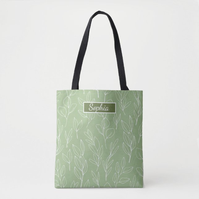 Elegante Bio Grüne Form Kunst für Geschenke (Vorderseite)