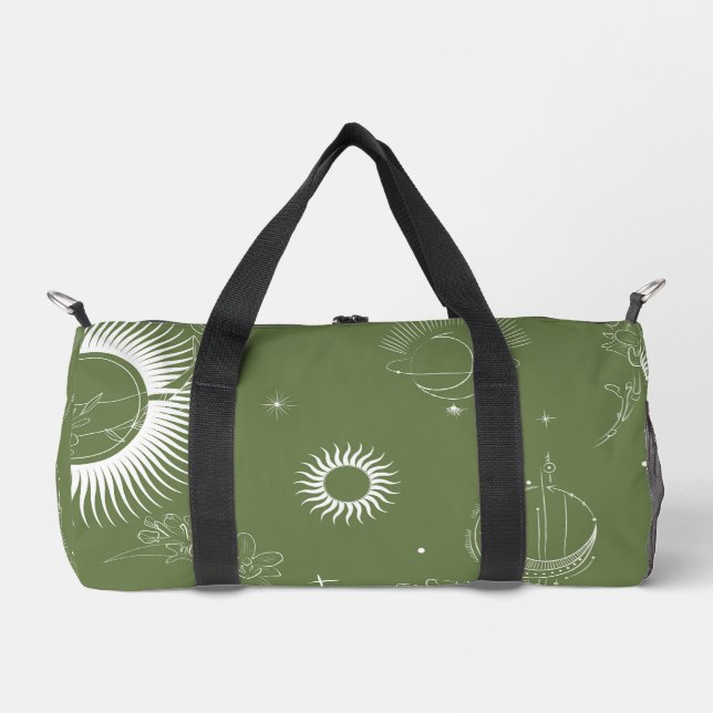 Elegante Bio Grüne Form Kunst für Geschenke Duffle Bag (Vorderseite)