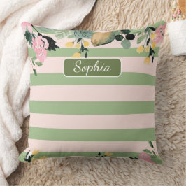 Elegante Bio Grüne Form Kunst für Geschenke Kissen