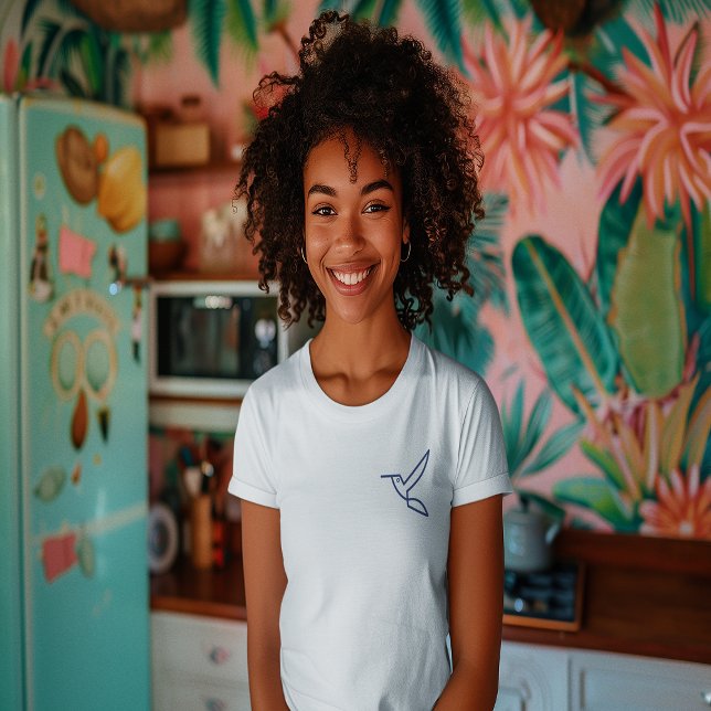 Elegante Bird Luxus Linie Art T-Shirt (Elegant Bird Luxury Line Art T-Shirt)