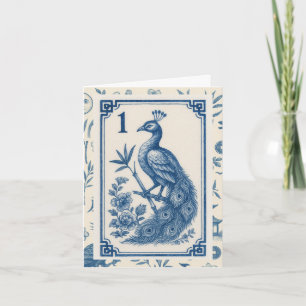 Elegante Birdy Bam Mah-Jongg-Notizkarten