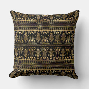 Elegante Black and Gold 1920er Jahre Art Deco Vint Kissen