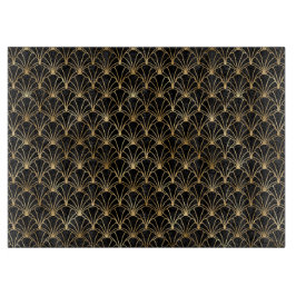 Elegante Black and Gold 1920er Jahre Art Deco Vint Schneidebrett