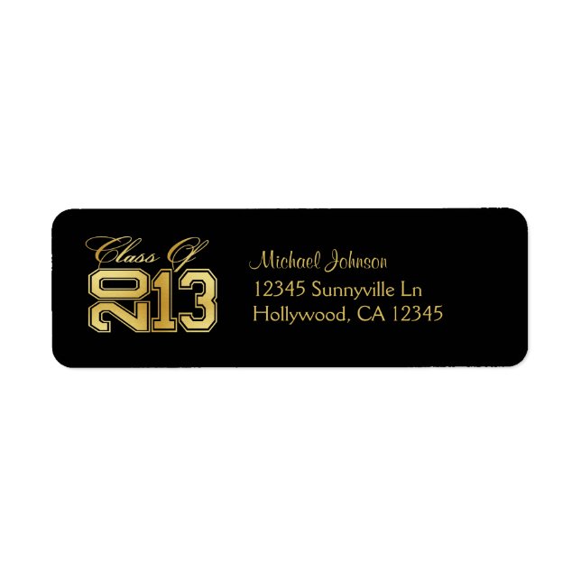 Elegante Black and Gold Class 2013 (Vorne)