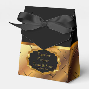 Elegante Black and Gold Fevor Box Geschenkschachtel