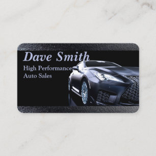 Elegante Black Automotive Business Card Visitenkarte