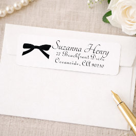 Elegante Black Bow-Klassik Handwriting