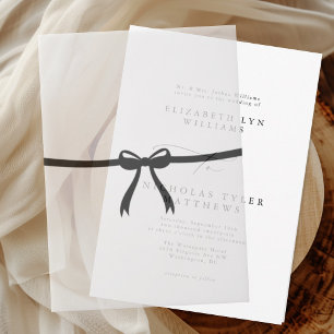 Elegante Black Bow Wedding