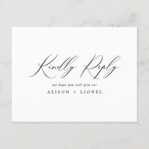 Elegante Black Calligraphy UAWG Postkarte