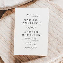 Elegante Black Calligraphy Wedding