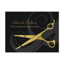 Elegante Black Curls Imitats Gold Scheren Ernennun