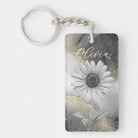 Elegante Black & Gold Daisy Custom