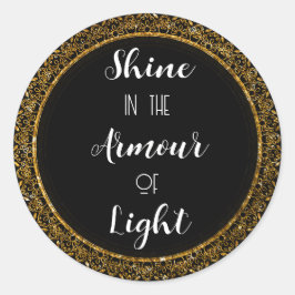 Elegante Black & Gold Motivation Sticker