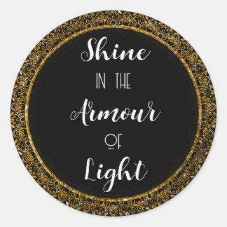 Elegante Black & Gold Motivation Sticker