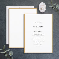Elegante Black & Gold Typografie Einladung zur Hoc