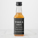 Elegante Black Groom Bachelor Party Hochzeit Alkoholflaschenetikett<br><div class="desc">Elegante Black Groom Bachelor Party Hochzeit Custom Liquor Flasche Labels</div>